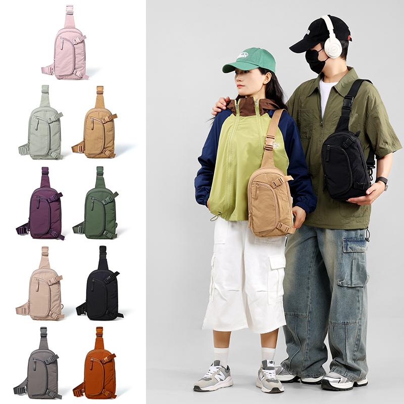 Multi-Compartment Chest Bag Mobile Phone Bag Multi-Functional Waterproof Unisex Shoulder Bag Crossbody Bag