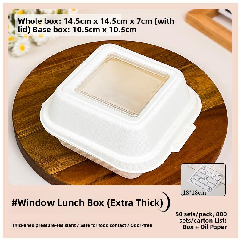 Transparent Tiramisu Packaging Box Cake Dishes Mousse Cutting Sweet Dessert Baking Western Pastries Separation Packing Box