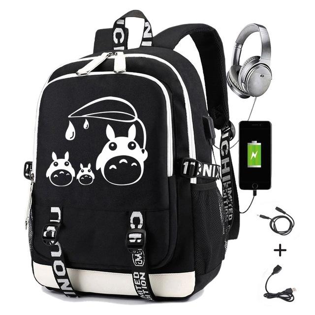 Zaino Periferico Animazione Cartone Animato Grande Capacità Zaino Scolastico Studenti Borsa da Viaggio all'Aperto Borsa per Computer