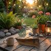 Coil Tray Metal Coil Stand Vintage Style Incense Burner Stand Sailboat Coil Holder  Bedroom Decor
