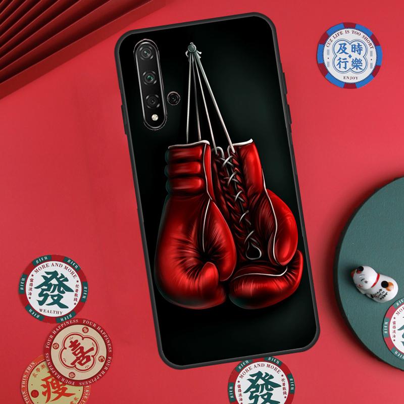 Boxing Gloves For Huawei Nova 12s 7i 8i 11i 12i Y73 Y70 Y90 Y60 Y72 Y61 Y91 9 10 SE P30 Pro P40 Lite Case