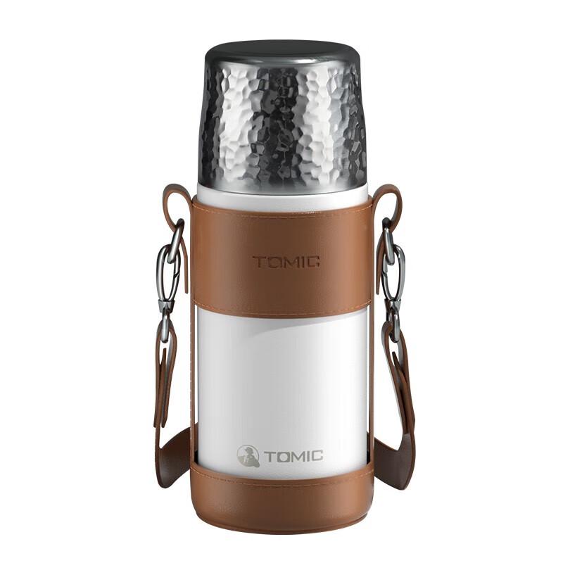 TOMIC Hammered Texture Ceramic Lined Tea Mug 420ML