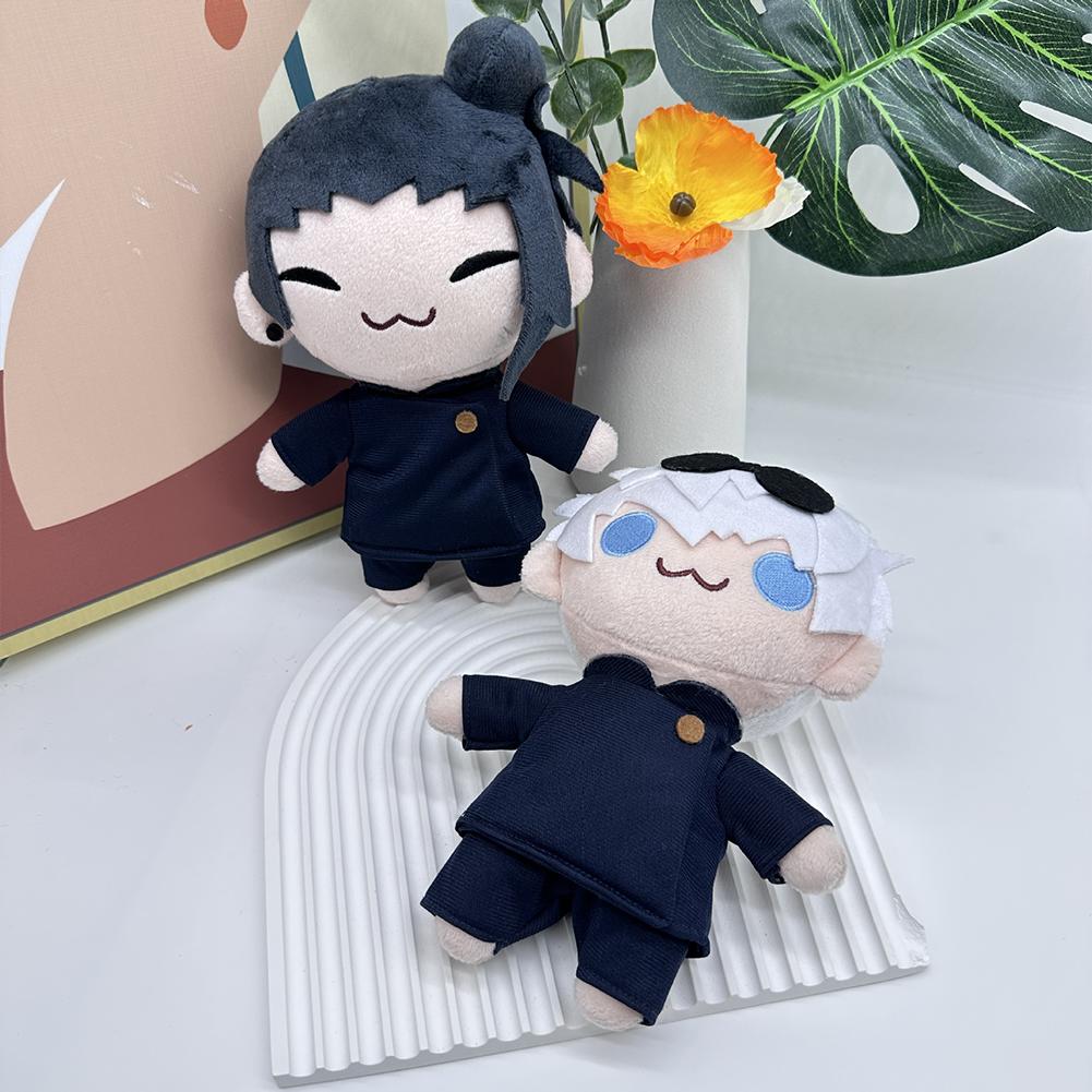 24cm JJK Plush Dolls Kugisaki Nobara Watermelon Sitting Geto Suguru Prison Realm Plush Anime Soft Stuffed Cartoon Toys Kids Gift