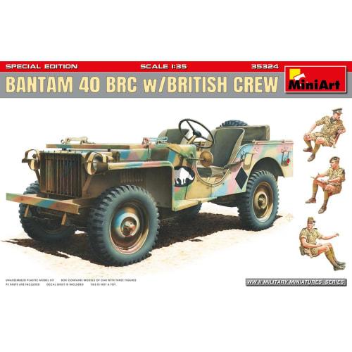 

Miniart 1/35 British Bantam 40RBC Special Edition Plastic Model Kit with 3 British Soldiers (MA35324)
