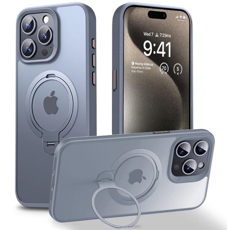 For iPhone 14 Pro Case Compatible with MagSafe Magnetic Ring Kickstand Anti-drop Phone Cover