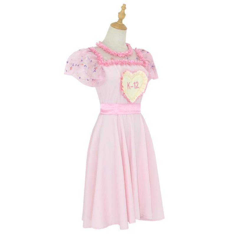 Movie K-12 Cosplay Costume Full Sets Pink Purple Dress Uniform Suits for Women Outfit Halloween Carnival Party Clothes Roleplay