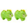2 Pcs Cartoon Animal Figurine Cute Pig Panda Computer Monitor Decoration Duck Elephant Statues for Office