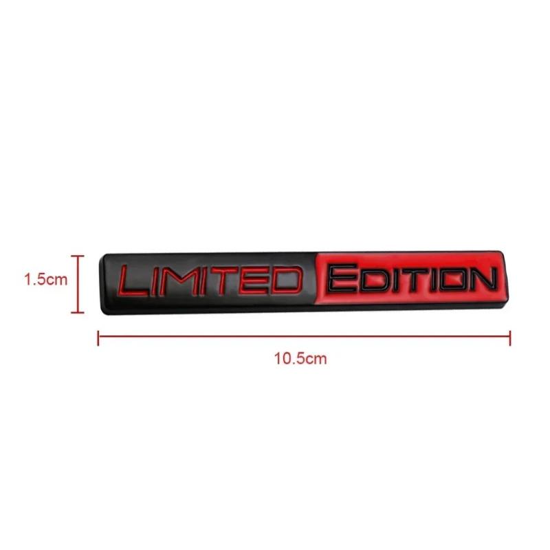 3D Limited Edition Metal Aluminium Adhesive Emblem Rear Trunk Badge Fender Sticker Body Decal Car Emblem