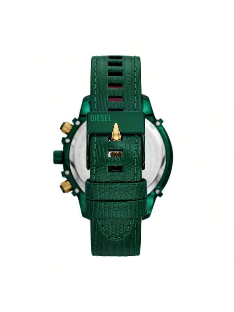 Diesel Men's Quartz Watch Leather Strap 48mm Dial DZ4651