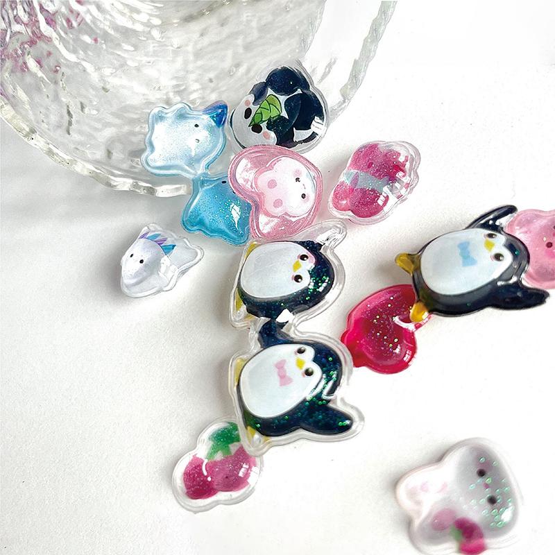 Cartoon 3D Relief Diamond Gemstone Stickers Kawaii Diy Mobile Phone Decoration Stickers Creative Puffy Pvc Stickers Gifts