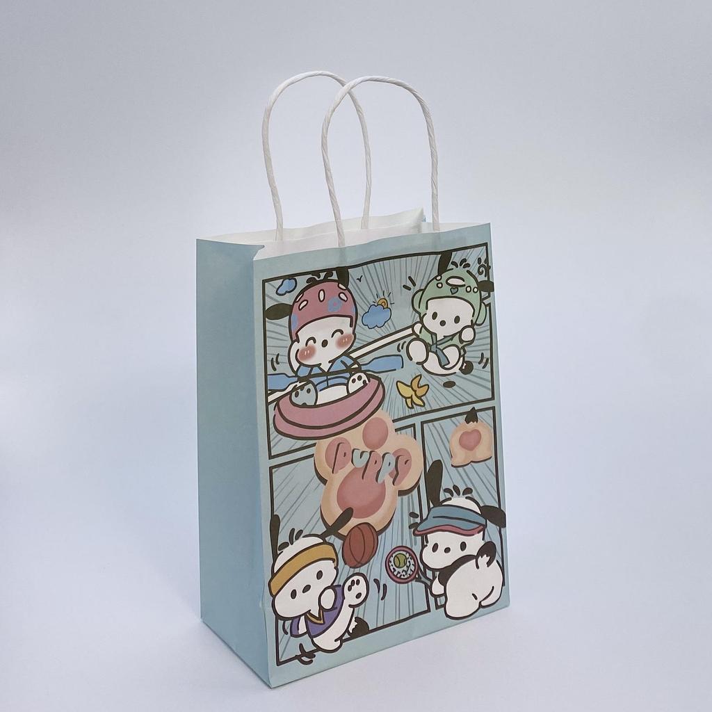 Cute Cartoon Kraft Paper Tote for Jewelry & Small Gifts