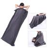 Fleece Sleeping Bag Blanket for Indoor and Outdoor Ideal for Car Large, Warm, Multi-functional Use, Camping, Washable, Zippered, Envelope-style (gray)