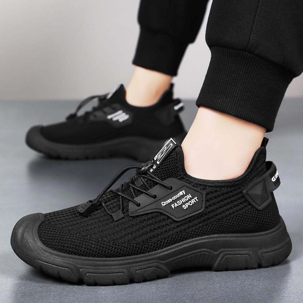 Shoes Men's Autumn New Casual Shoes Breathable Mesh Shoes Non-smelly Feet Flying Woven Shoes Trendy Soft Sole Comfortable Sports Shoes