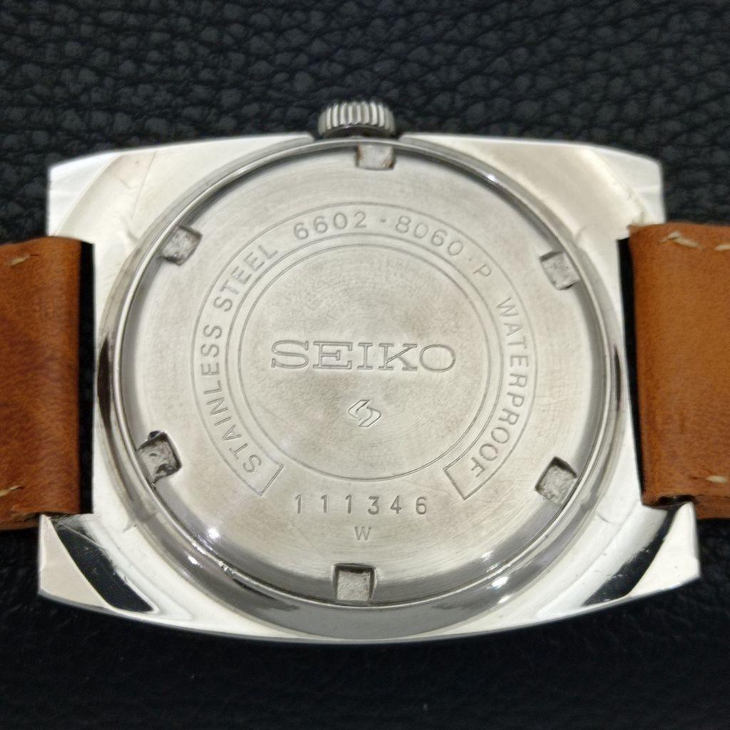 VINTAGE SEIKO HAND-WINDING JAPAN 6602B MENS ORIGINAL DIAL WATCH A702313-5