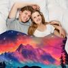 1pc Enchanted Forest Digital Printed Design Pattern Blanket, All-Season Soft and Warm Throw, Ideal for Home Bedroom, School Dorm