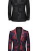 2022 Men's Slim-Fit Jacquard Suit: Large Size Casual, Wedding & Nightclub