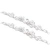 2Pcs Marquise Diamond Claw Chain Trim Glass Women s Clothing Accessories DIY Sewing Decor Craft2x17cm Oval