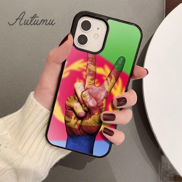 Eritrea Flag Phone Case for iPhone 11 12 13 14 Pro Max Mini X XR XS SE 2020 5 6S 7 8 Plus Samsung Galaxy S21 S22 Cover Shell