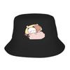 Style Bubu Yier Beer Cartoon Bucket Hat Women Foldable Hiking FisherUnisex Cap Vocation Getaway Headwear Boonie Hat
