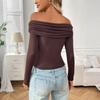 Women Tops Long Sleeve R-Neck Shirts Fall Fashion  Casual Business Tunic Blouses