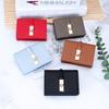 Elegant Women's Luxury Leather Wallet with Exquisite Gift Box,Premium Compact Short Purse with Twist Lock,Perfect Gift for Women