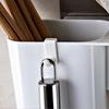 Multifunctional Kitchen Racks Without Traces with Hooks Tableware Drain Storage Box Grid Chopsticks