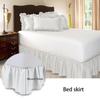 23 Color Pure Color Easy Fit Bed Skirt Deep 15 Inches 3 Sided Wrap Around Bed Skirts Twin/Queen/King Size Dust Ruffle Bed Skirt
