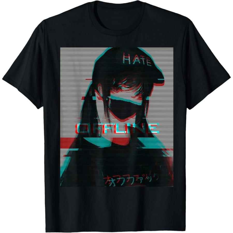 Эстетичная Vaporwave Японский Футуризм Футболка Аниме Ретро Хентай Футболка(7) S