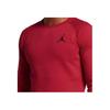 Nike Felpa da uomo con logo a tinta unita, girocollo, maniche lunghe, top rossi 823069-687