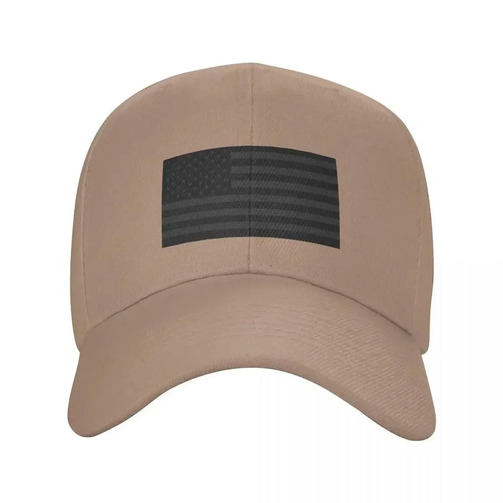 USA Flag BlackoutStealth Baseball Cap sun caps Trucker Cap Unique hats Golf Hat Unisexs Luxury Womens