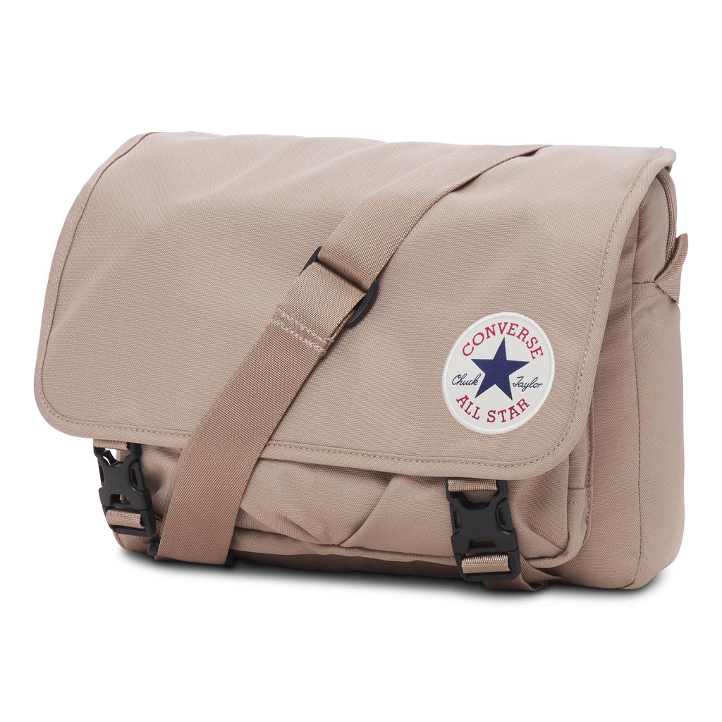 New Converse Polyester Messenger Bag, Shoulder Bag, Crossbody Bag Regular Unisex Vintage Brown 10026011-A03