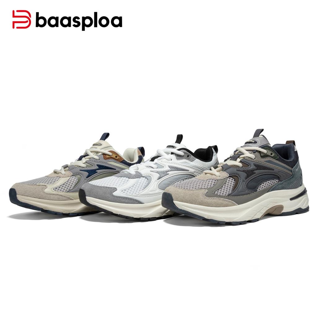 Baasploa Men's Casual Sports Shoes Non slip Comfortable Outdoor Wear resistant Walking Shoes Men's Four Seasons Men's Shoes Promotion