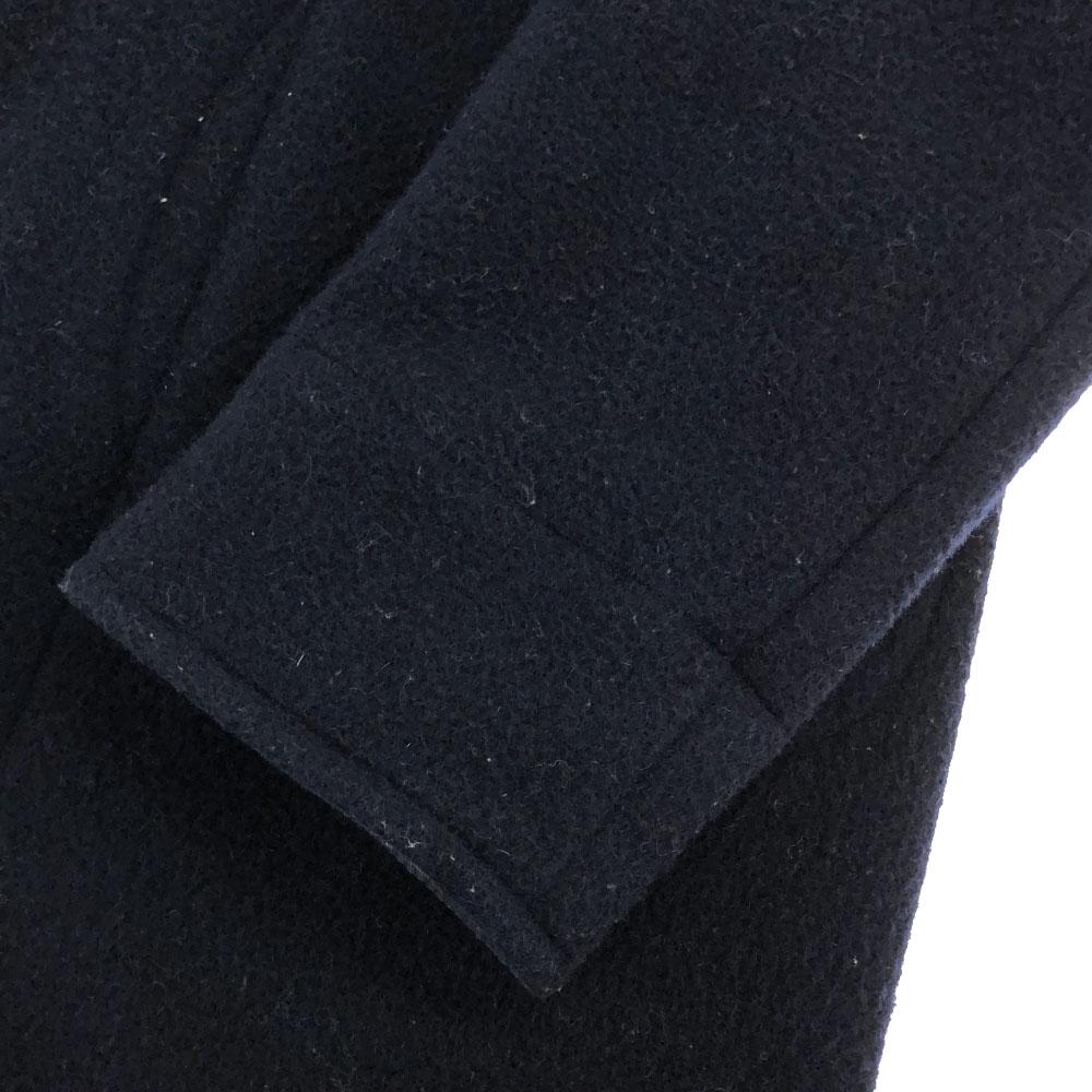 Danton Logo patch Hooded Melton Wool coat 36 Navy made in Japan Men's Used