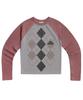 MATCHGLOBE Argyle Legrun Long Sleeve Tee (Pink & Charcoal)