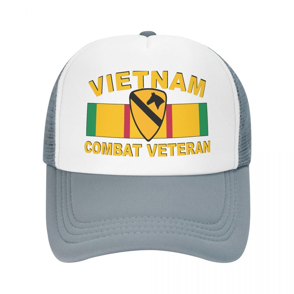Us Army 1st Cavalry Division Vietnam Combat Veteran Outdoor Sport Cap Baseball Cap Unisex Women Adjustable Cap Fashion Summer Hat