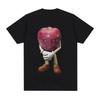 Retro Apple Fun T-shirt Women's Pattern Design Harajuku Men's T-shirt Clothing Loose and Casual Women's Y2K Top T-shirt