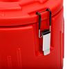 10L Stainless Steel Insulated Bucket with Handle Thermal Hot and Cold Drink Server Container for Restaurant Beverage Shop Red