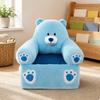 Soft Kids Sofa Removable Washable Cover Cartoon Creature Sofa Soft Toddler Chair Armrest Design Stuffed Kids Armchair