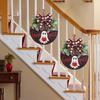 Handmade Wood Plaque Welcome Sign Stylish Indoor/Outdoor Wall Hanging for Halloween Enthusiasts Holiday Window display