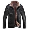 Winter Fur All-in-one Men's Genuine Leather Jacket, Sheepskin Jacket, Middle-aged Men's Dad's Outfit, Plus Velvet and Thickening