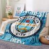 1PC Manchester City F Custom Name Patterned Flannel Blanket Suitable For All Seasons For Home Decor Warmth And Comfort Gifts Holiday Present