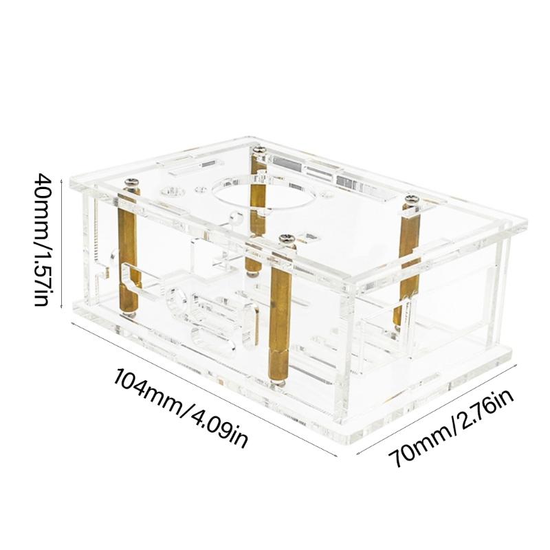 Acrylic Case Proection Cover for Orange Pi 5 Pro Clear Transparently Case Optional Cooling Fan