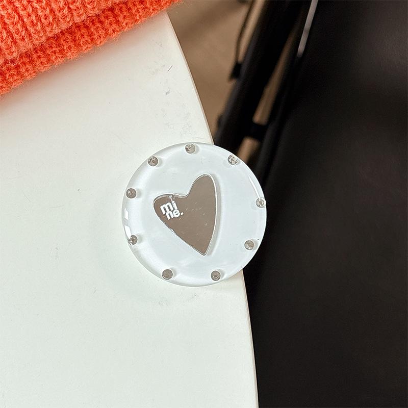 Creative Heart-Shaped Airbag Phone Holder & Retractable Desktop Stand for Watching Dramas