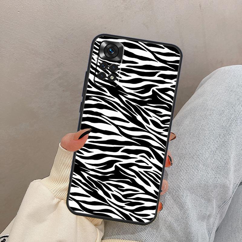 Zebra Skin For Xiaomi Redmi Note 14 10 11 12 13 15 Pro Plus Case Cover For Redmi 15 15C 14C 10C 12C 13C