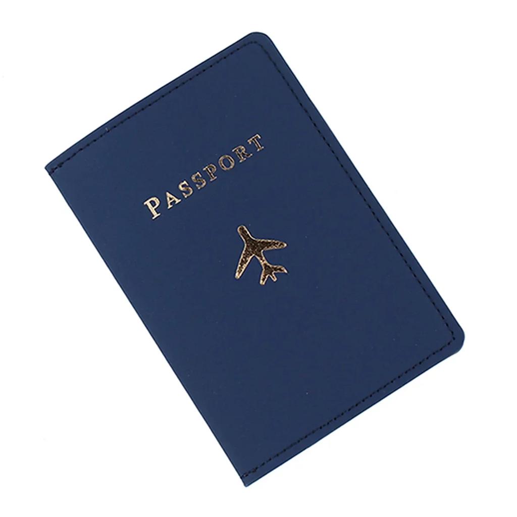 Fashion New Travel Passport Cover Women Men Passport Credit Card Holder Case PU Leather Business Card Passport Wallet