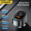 Essager 120W USB C Car Charger with 85W Car Lighter Port Fast Car Charger Adapter for iPhone 15 MacBook Xiaomi Laptop