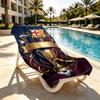 Barcelona FC Soccer Print Beach Towel Design, Soft, Lightweight. for Home Bathroom, Spa, Pool, Yoga, Surfing, Camping, Gift for Family, Friend