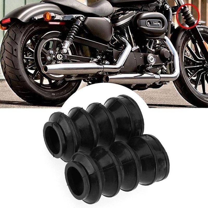 39mm Gummi Gaffelbeskyttelse Gaiters Gators Støvler For Harley Sportster