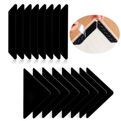 16Pcs Carpet Grippers Self Adhesive Waterproof Faux Leather Foam Carpet Patch Fixed Sticker Floor Rug Mat Tapes Home Supplies