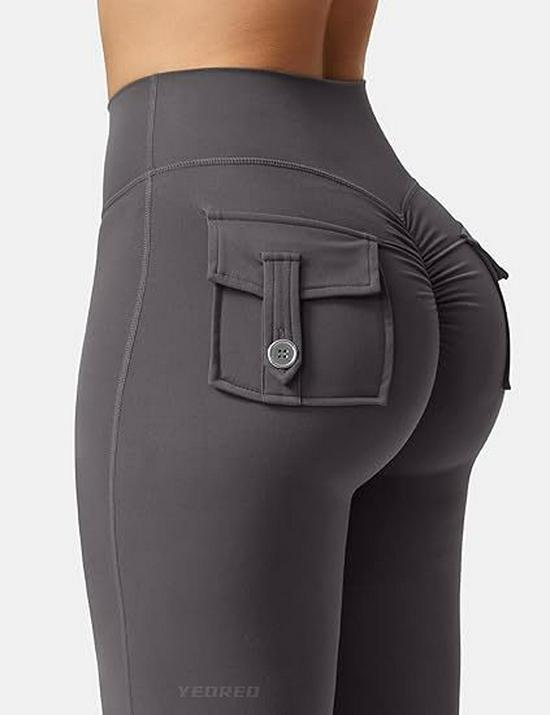European & American High-Waist Fitness Yoga Pants with Pockets